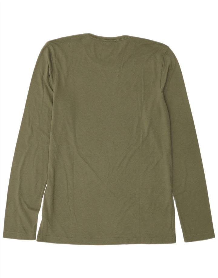 Maglia ADIDAS da uomo a maniche lunghe per i Giochi Olimpici UK 40/42 Poliestere kaki medio