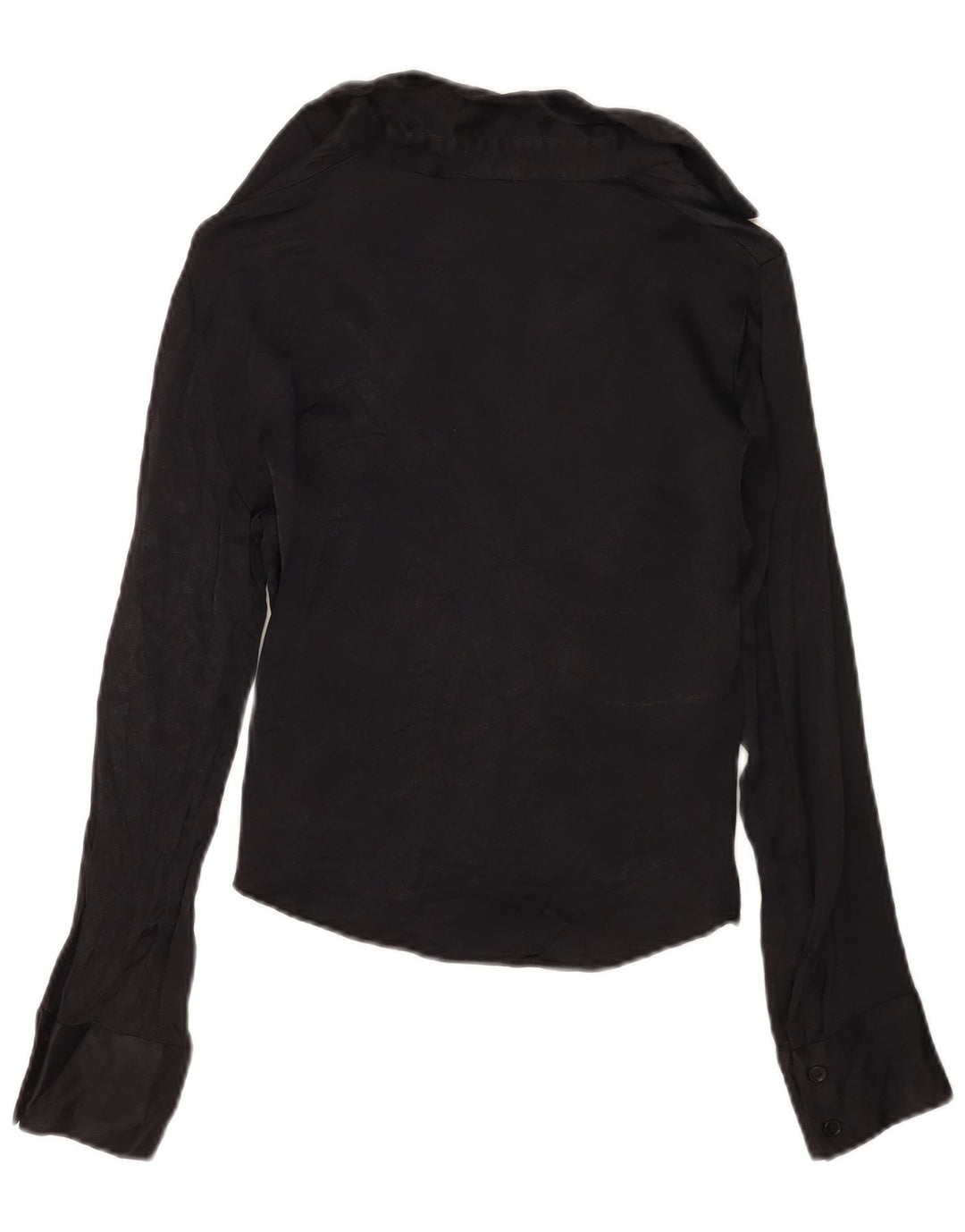Camicetta corta da donna Zara UK 10 piccola viscosa nera