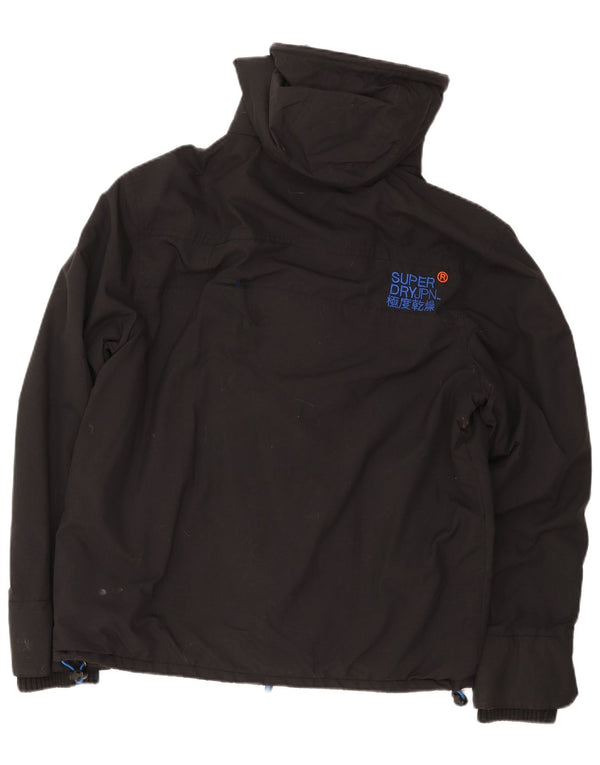 Giacca a vento con cappuccio da uomo Superdry Windcheater UK 42 XL Nera