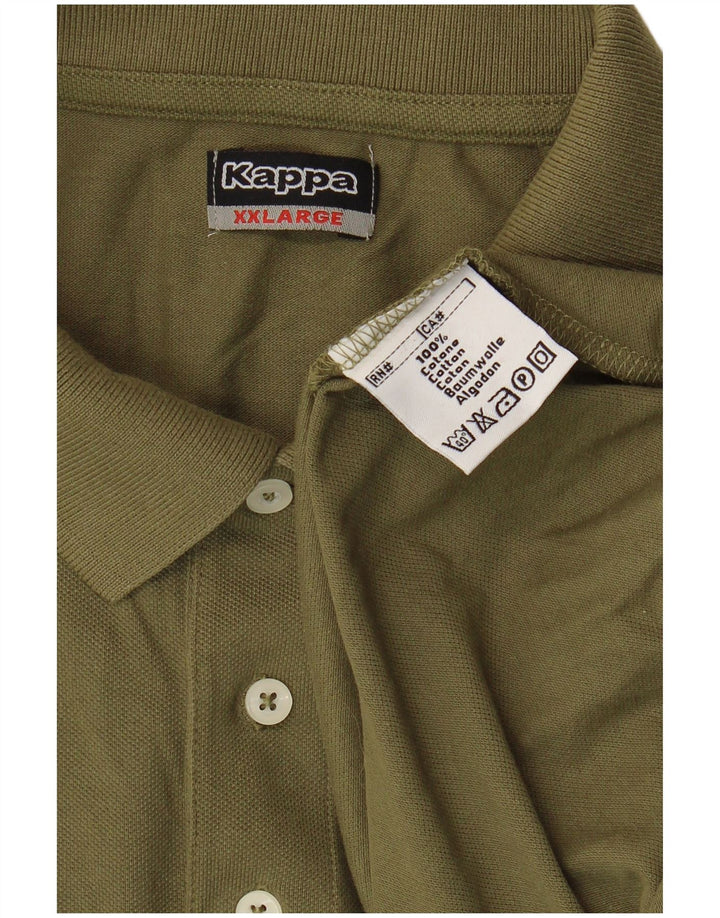 Polo Kappa da uomo 2XL cotone kaki