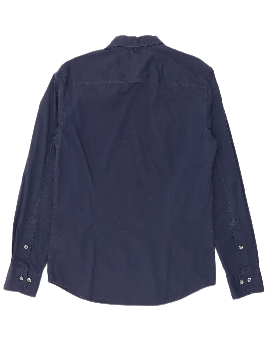 Camicia slim fit da uomo Tommy Hilfiger cotone medio blu navy