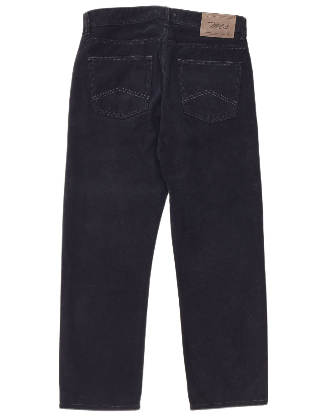 MARLBORO CLASSICS Pantaloni casual da uomo vestibilità regolare W32 L28 Blu navy