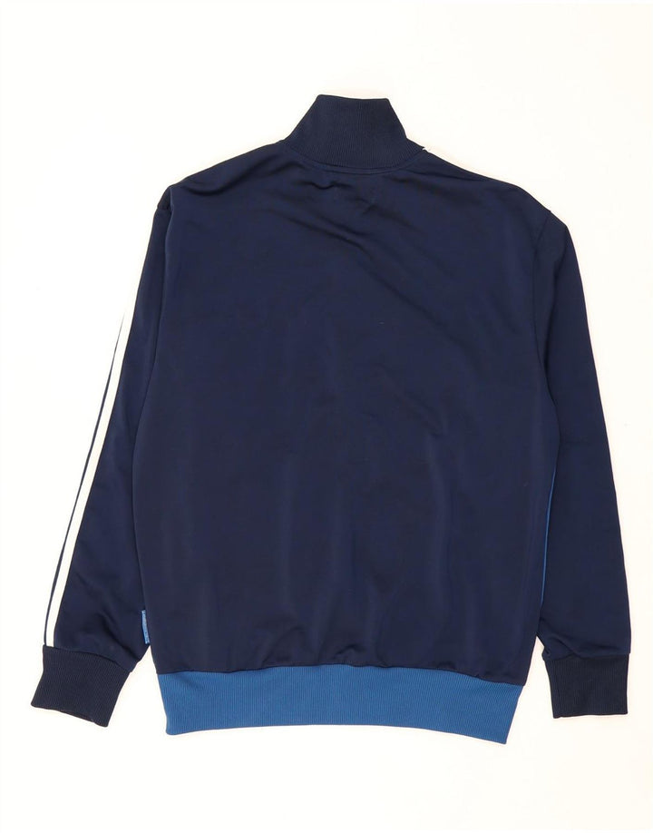 Giacca da tuta da uomo ADIDAS, poliestere color block medio blu navy