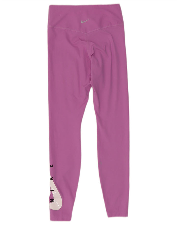 Leggings grafici Nike Dri Fit da donna UK 8 piccoli rosa