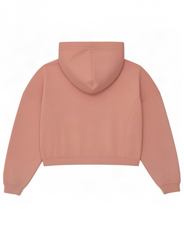 Maglione con cappuccio e zip grafica da donna Jack Wills UK 14 Large Pink Colourblock