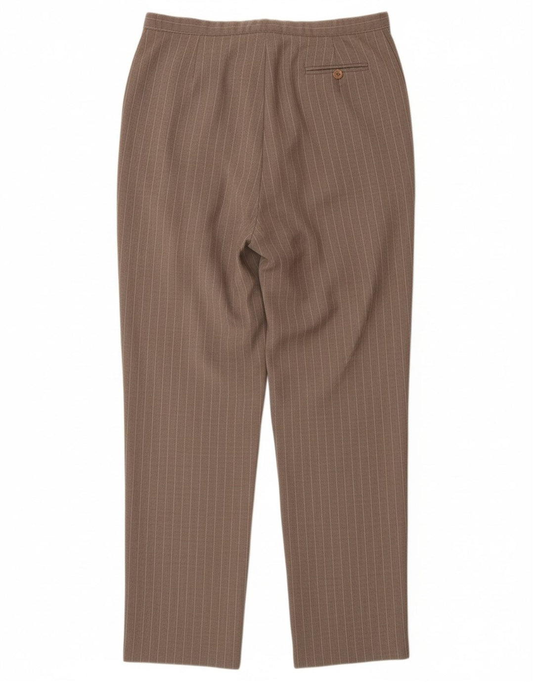 LAURA ASHLEY Pantaloni da abito a vita alta da donna UK 16 Large W32 L31 Grigio