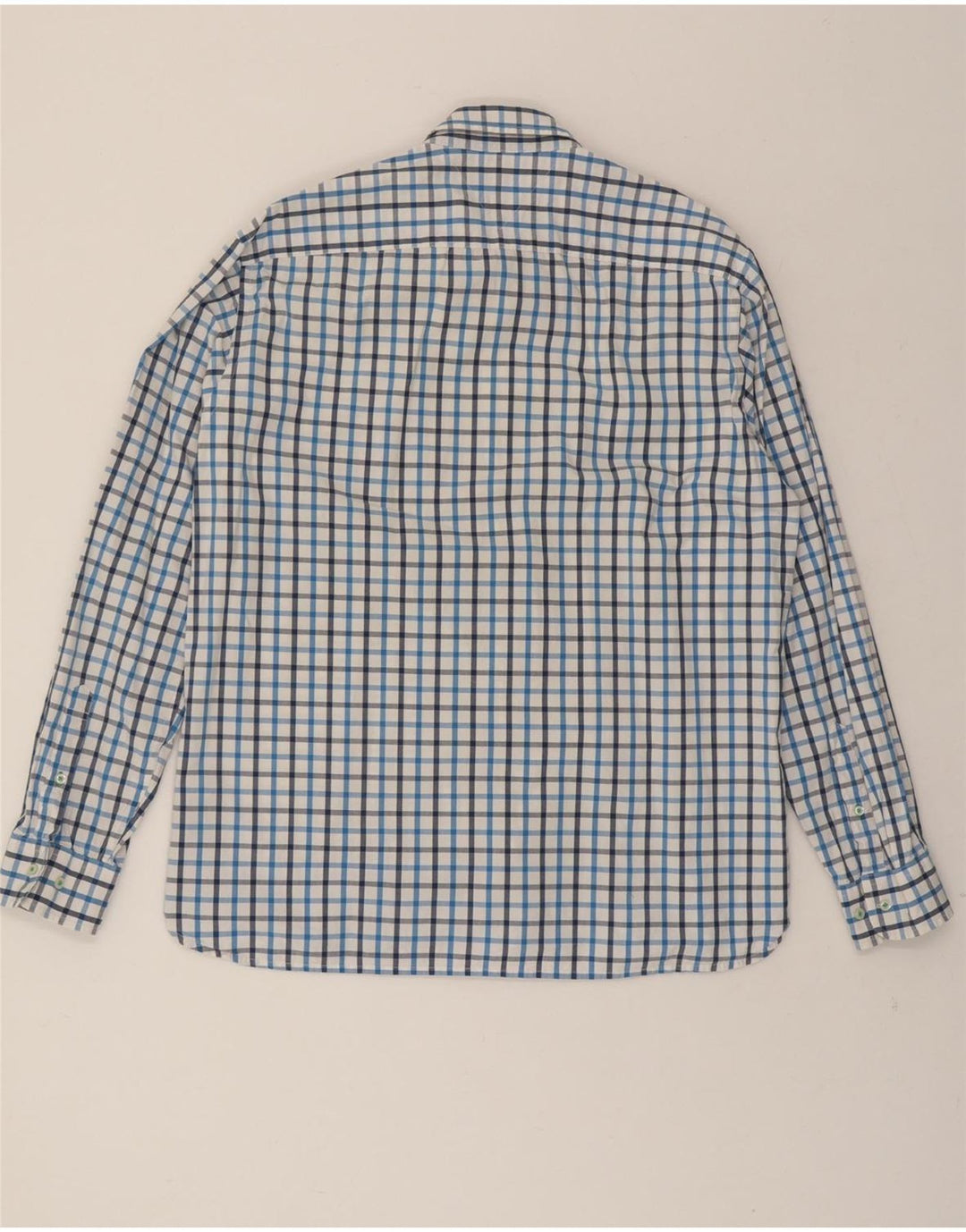 TOMMY HILFIGER Mens Custom Fit Shirt XL Blue Check Cotton Vintage Tommy Hilfiger and Second-Hand Tommy Hilfiger from Messina Hembry 