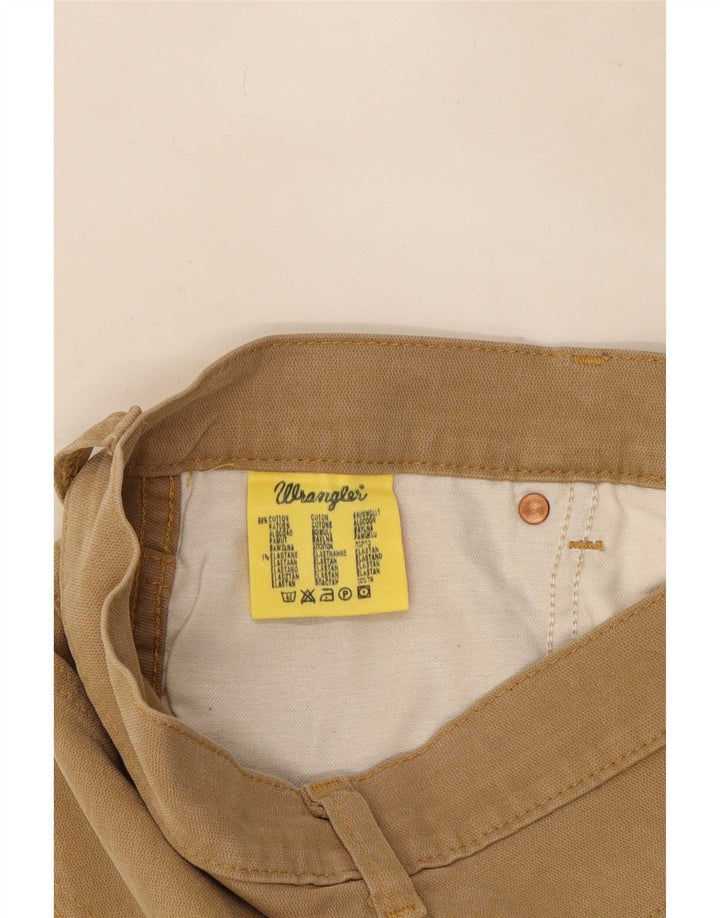 Jeans dritti elasticizzati Texas da uomo Wrangler W32 L30 cotone marrone