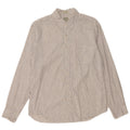 J. CREW Camicia slim da uomo Grande cotone floreale bianco