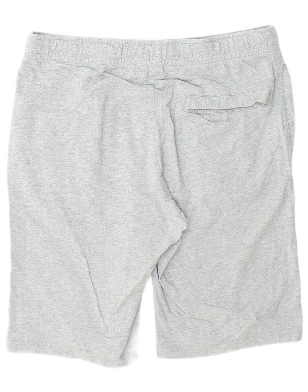 Pantaloncini sportivi Nike da uomo in cotone grigio medio