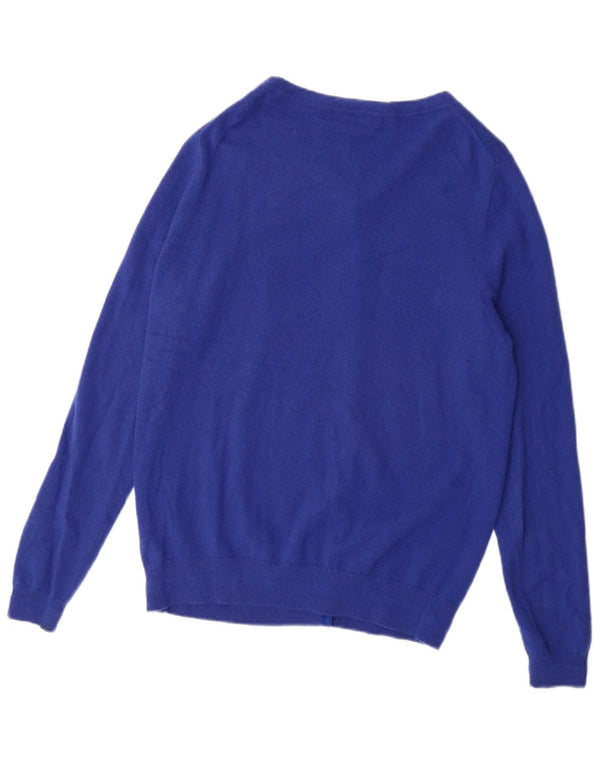 Maglione cardigan da donna Boden UK 16 Large Blue Cashmere