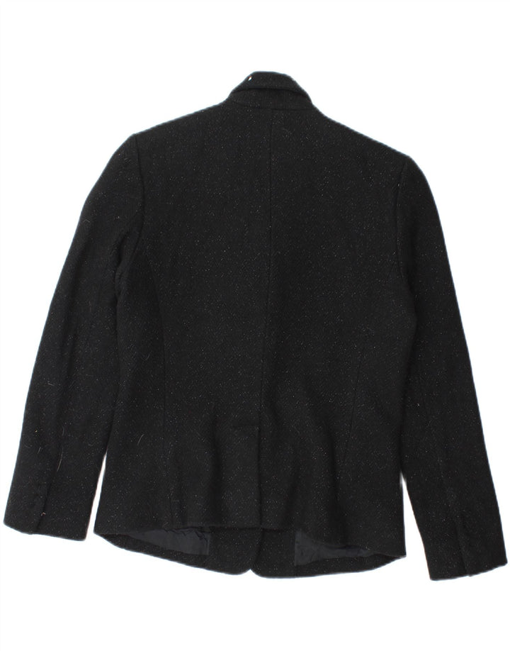 Giacca blazer da donna con maniche a 3/4 bottoni e 1 bottone Ralph Lauren US 6 media nera