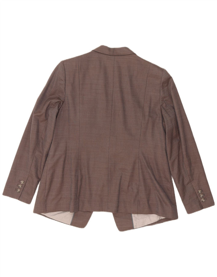 Giacca blazer a 1 bottone Marks & Spencer da donna UK 18 XL viscosa grigia