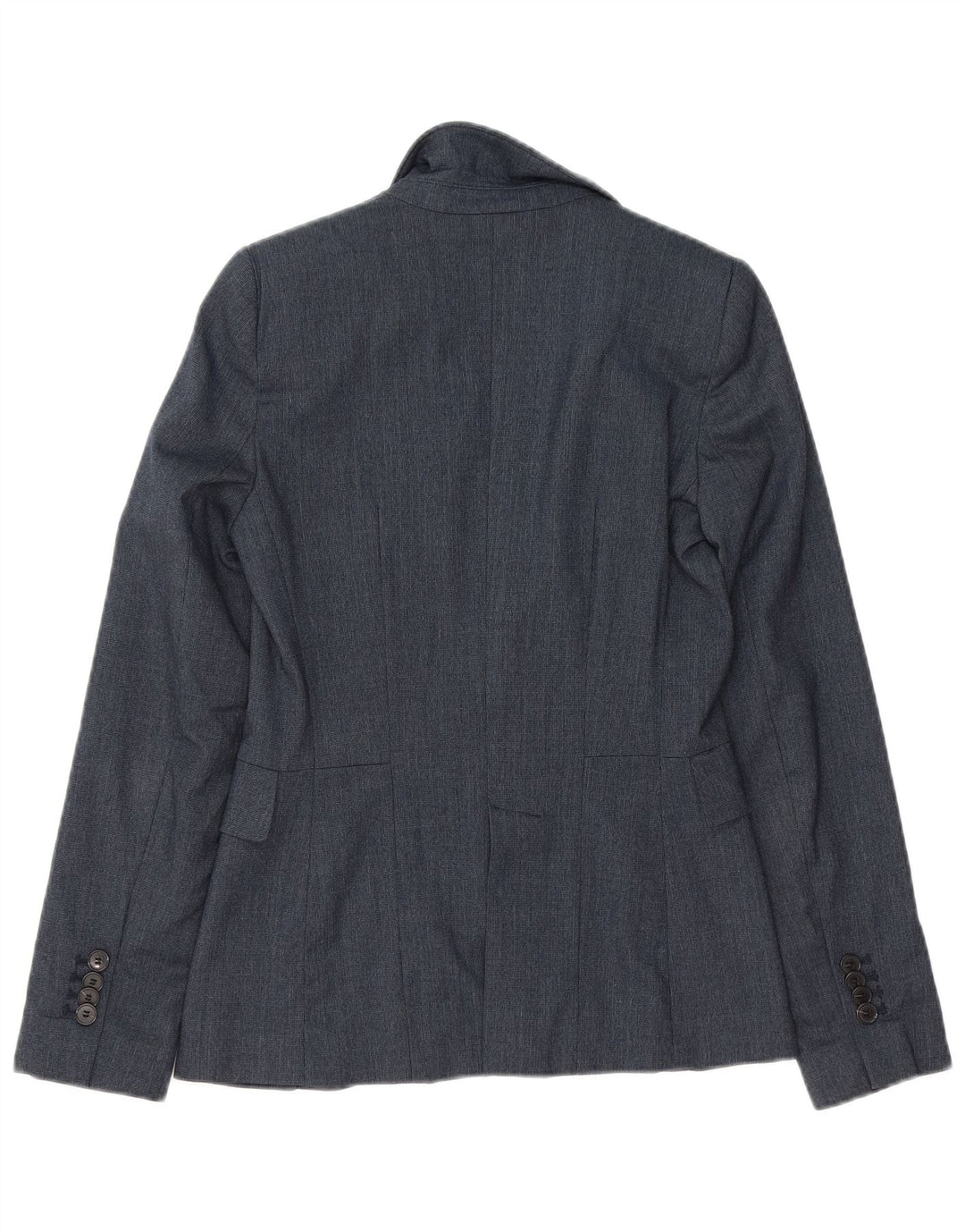 ZARA Womens 1 Button Blazer Jacket UK 6 XS Navy Blue