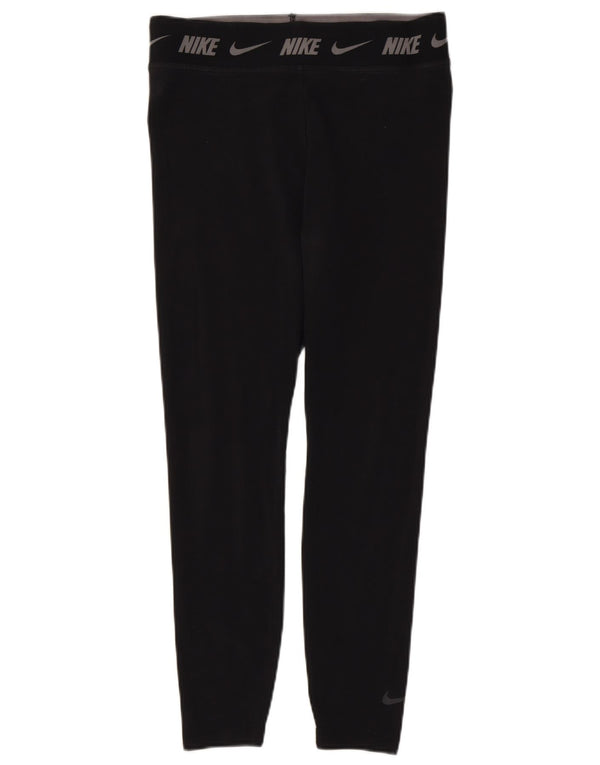 Leggings grafici Nike da donna attillati UK 14 grande cotone nero