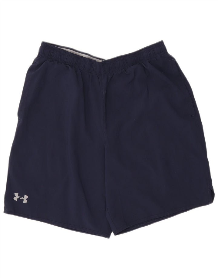 Pantaloncini sportivi da uomo UNDER ARMOUR Large Blu Navy