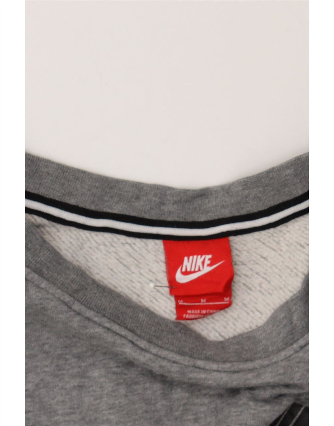 NIKE Womens Sweatshirt Jumper UK 14 Medium Grey Cotton Vintage Nike and Second-Hand Nike from Messina Hembry 