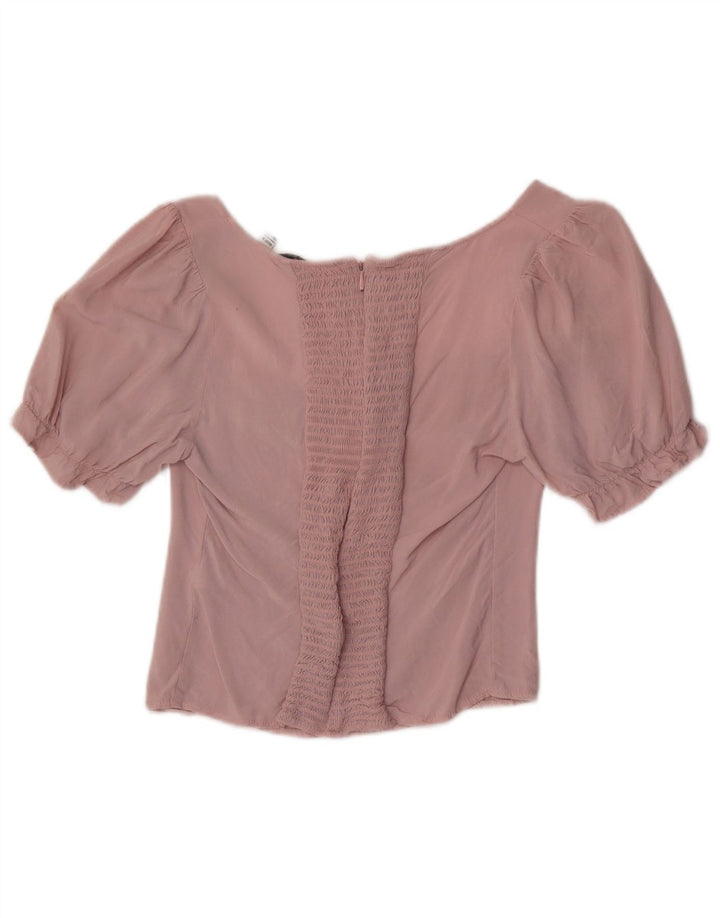 Camicetta corta da donna Jack Wills Top UK 12 Viscosa rosa medio