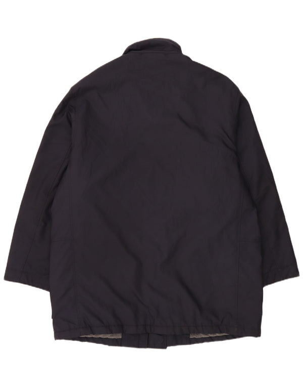 Cappotto giacca a vento da uomo Bond Street IT 52 XL poliestere blu navy