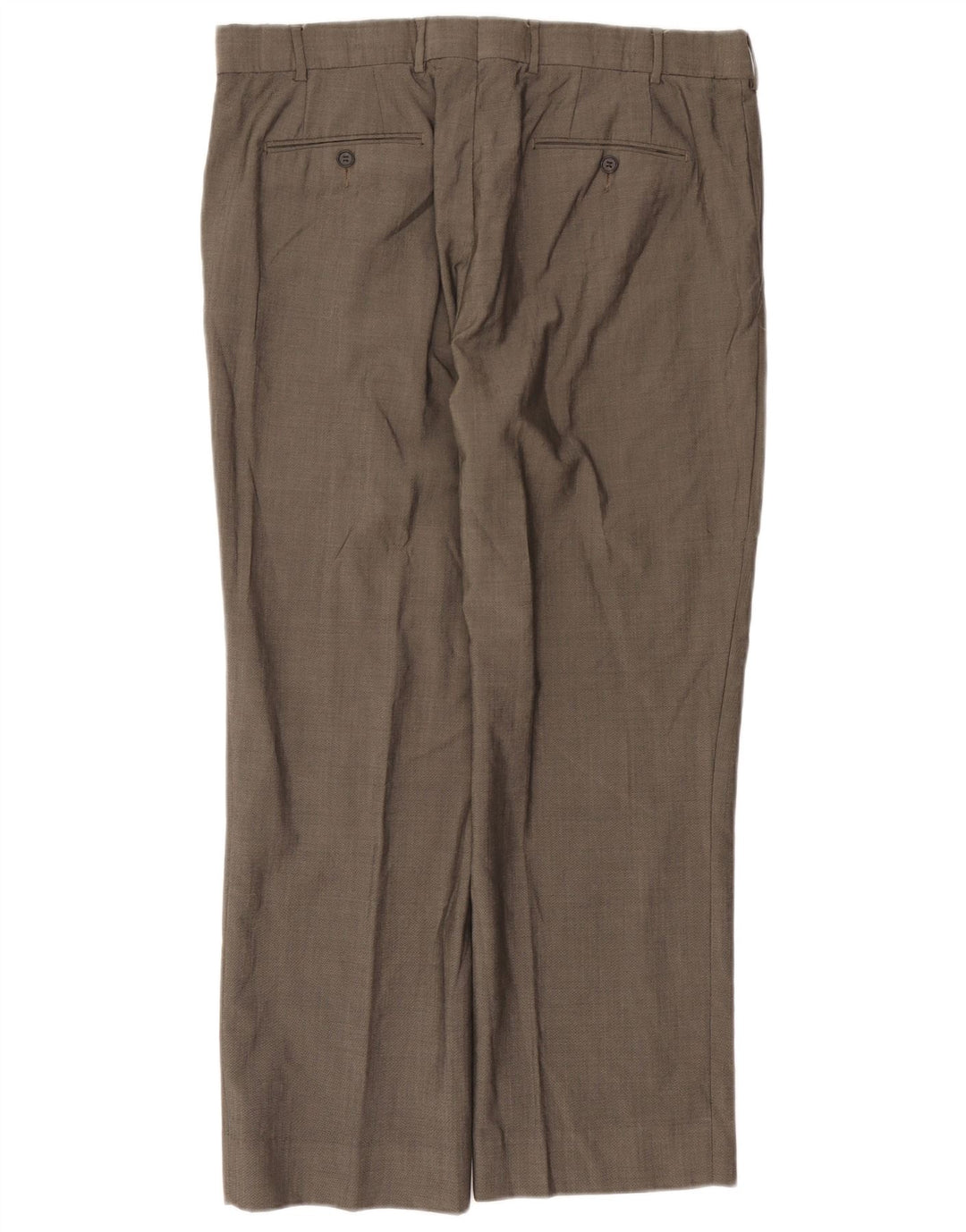 Pantaloni da abito dritti vintage da uomo W36 L28 grigi
