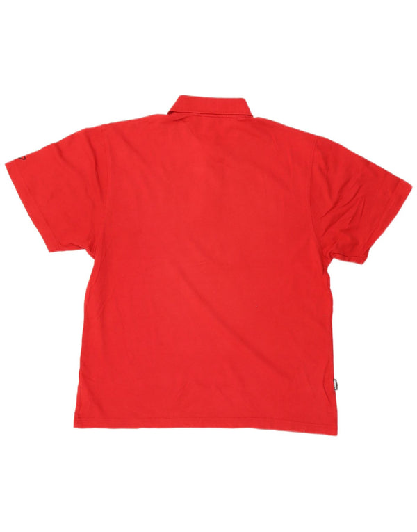 Polo da uomo Rip Curl piccola in cotone rosso