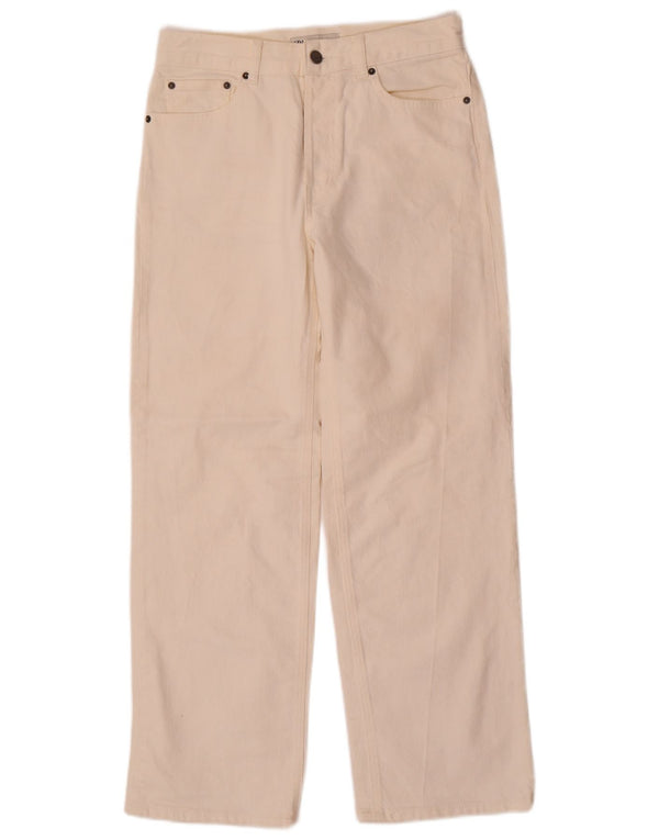 Jeans dritti da donna Zara EU 36 XS W26 L29 Bianco