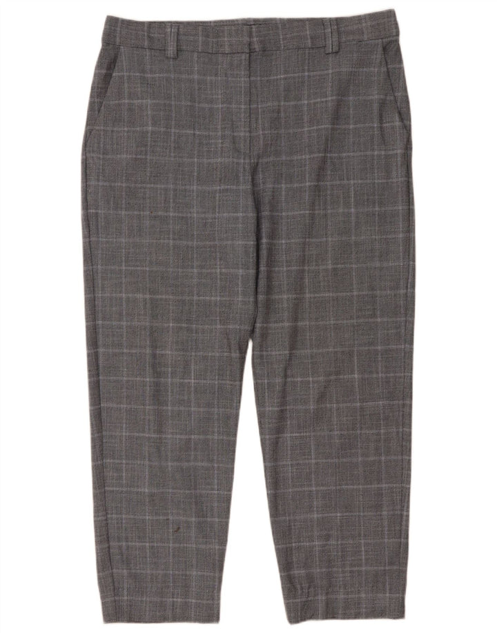 Pantaloni corti da uomo Marks & Spencer UK 14 Large W34 L26 Pied de poule grigio
