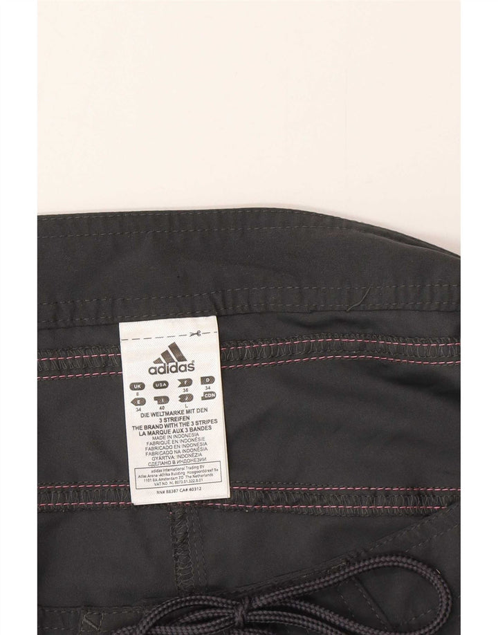 Pantaloncini da bagno da donna Adidas UK 8 Small poliestere nero