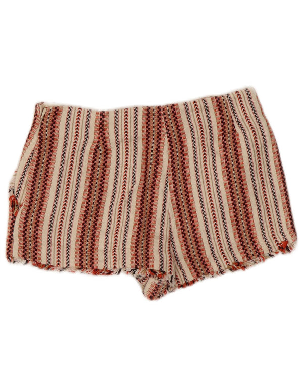 Pantaloncini chino Zara Trafaluc da donna XS W26 a righe multicolori