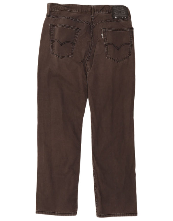 Levi's Uomo 514 Jeans dritti W33 L30 Cotone grigio