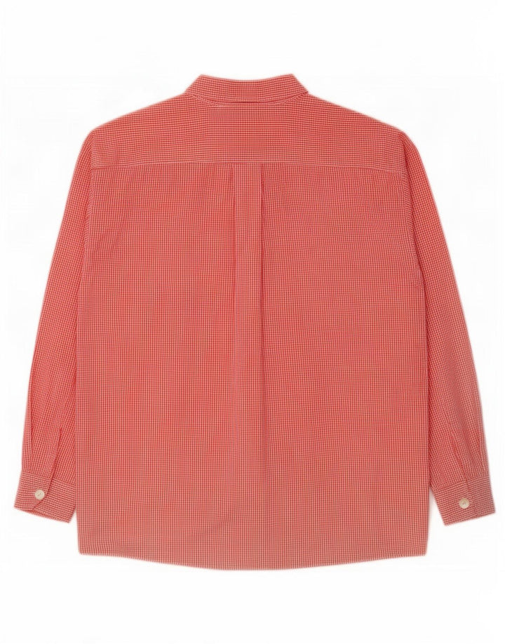 Camicia da donna Marella UK 16 Grande poliestere a quadretti rossi