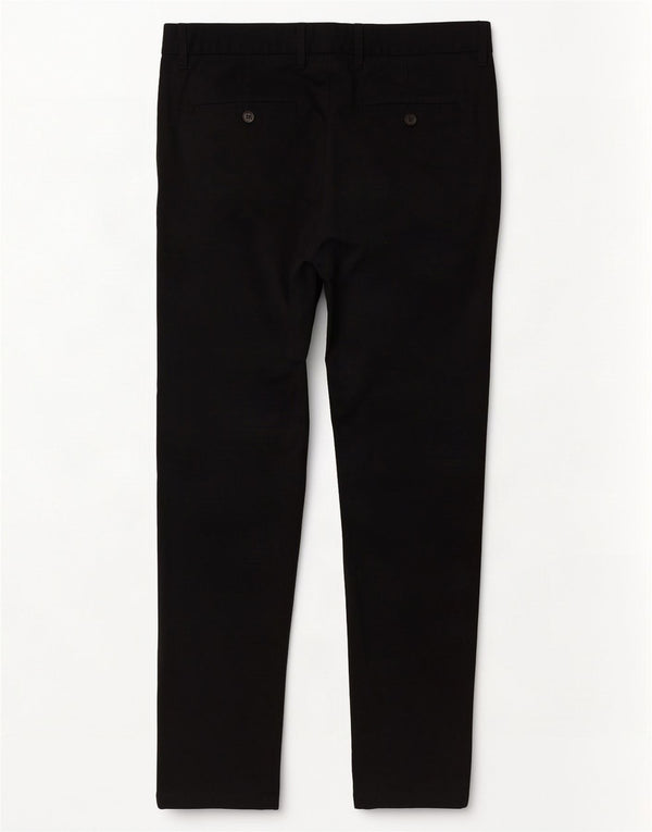 Pantaloni chino slim fit da uomo Marks & Spencer W34 L29 cotone nero