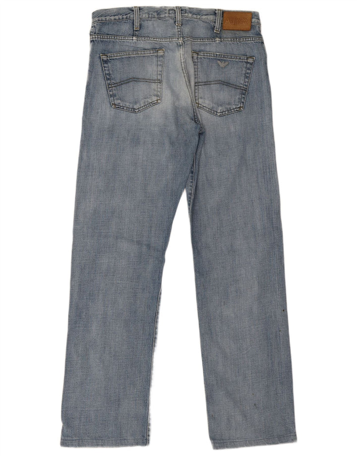Jeans dritti da uomo Armani W34 L31 cotone blu