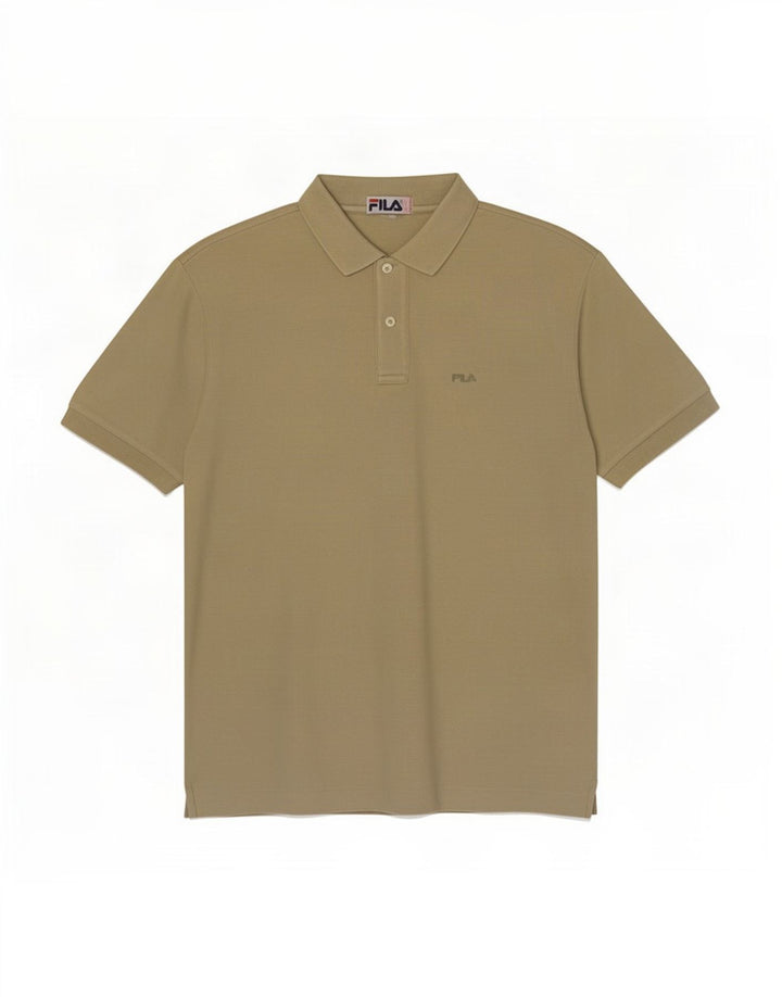 Polo da uomo Fila IT 48 cotone kaki medio