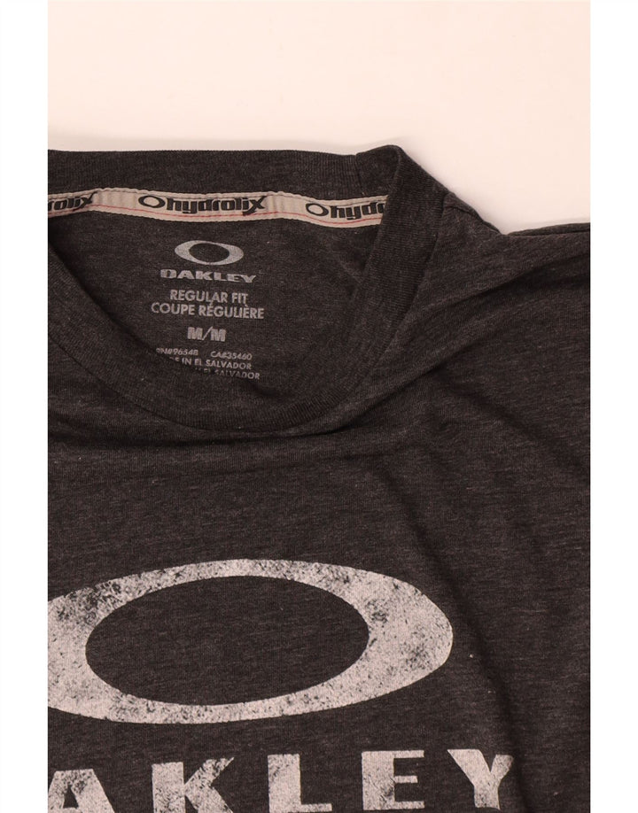 T-shirt grafica da uomo con vestibilità regolare Oakley, grigio medio