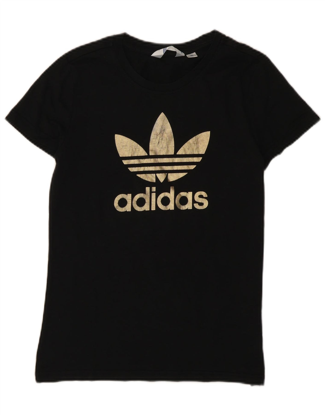 T-shirt grafica da donna Adidas Top IT 42 Medium Black Cotton