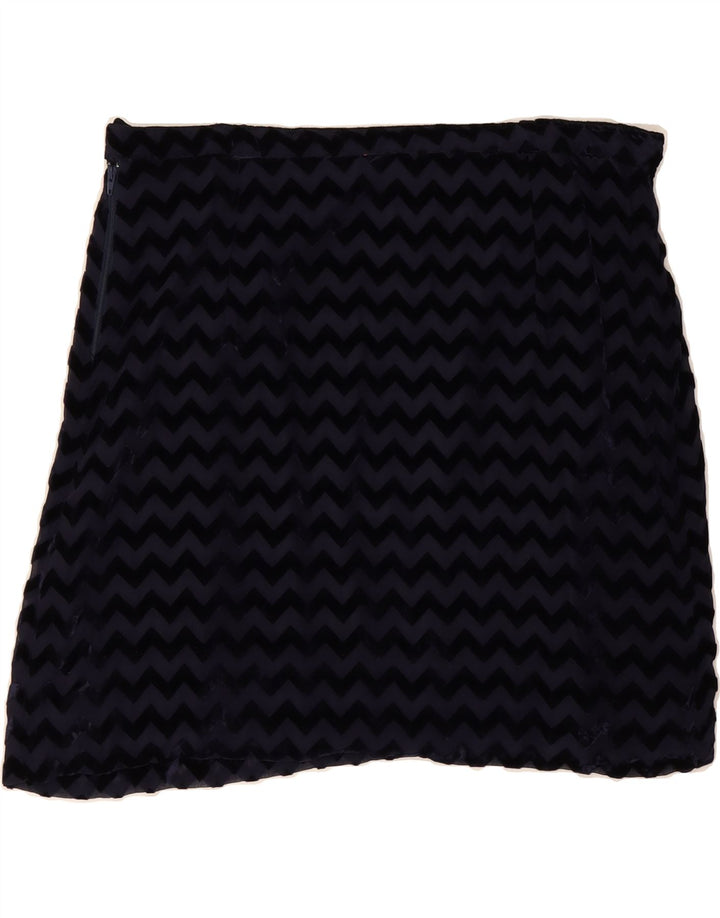 VINTAGE Womens Straight Skirt W32 Large Purple Chevron Vintage Vintage and Second-Hand Vintage from Messina Hembry 