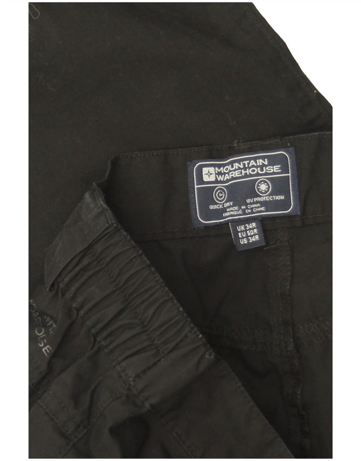 Pantaloni cargo dritti da uomo Mountain Warehouse W34 L31 poliestere nero