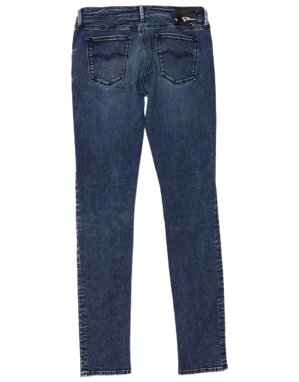 Jeans skinny da donna Replay W31 L34 cotone blu navy