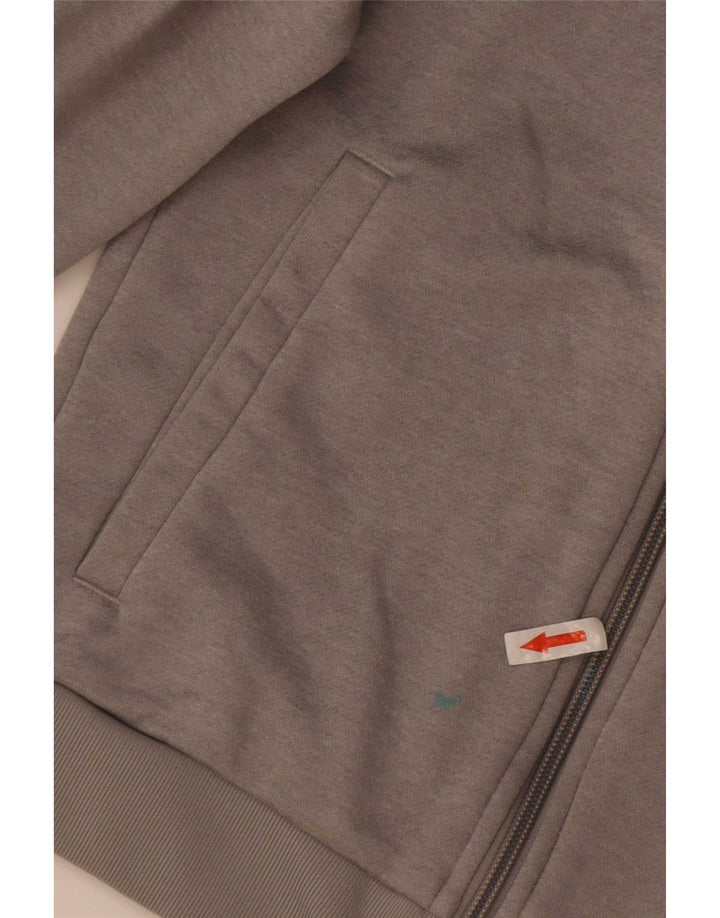 Giacca da ginnastica grafica da ragazzo Adidas 6-7 anni Colorblock grigio