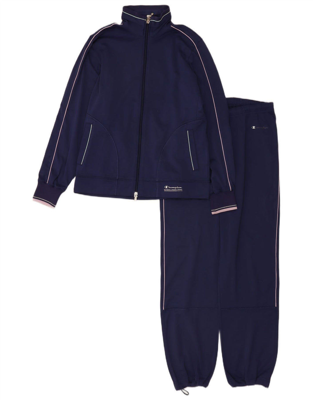 Tuta intera da donna vestibilità ampia Champion UK 10 piccola poliestere blu navy