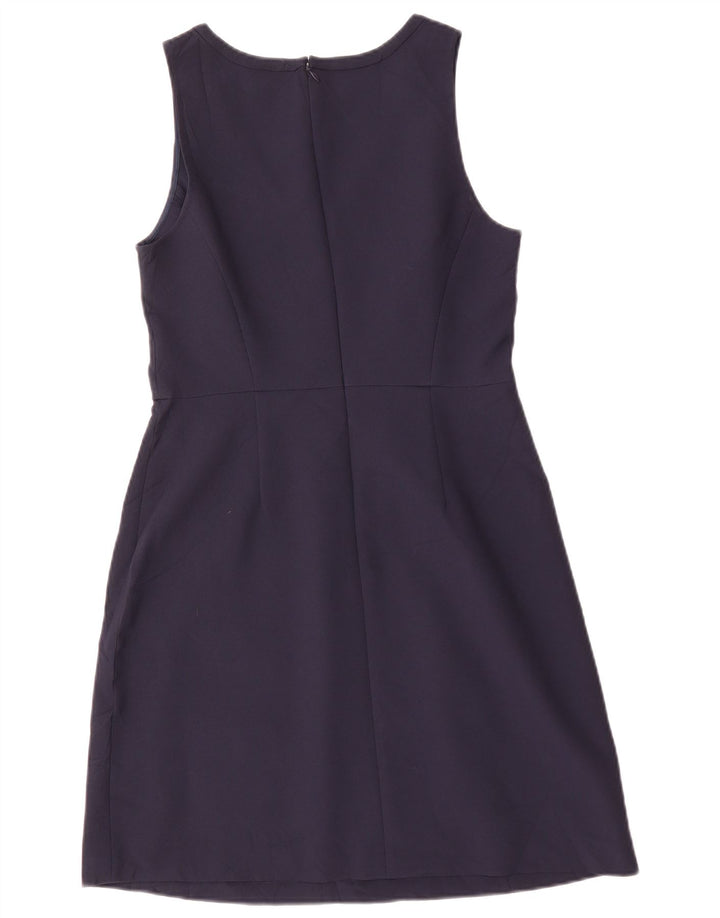 J. CREW Abito da donna senza maniche a trapezio US 6 Poliestere blu navy medio
