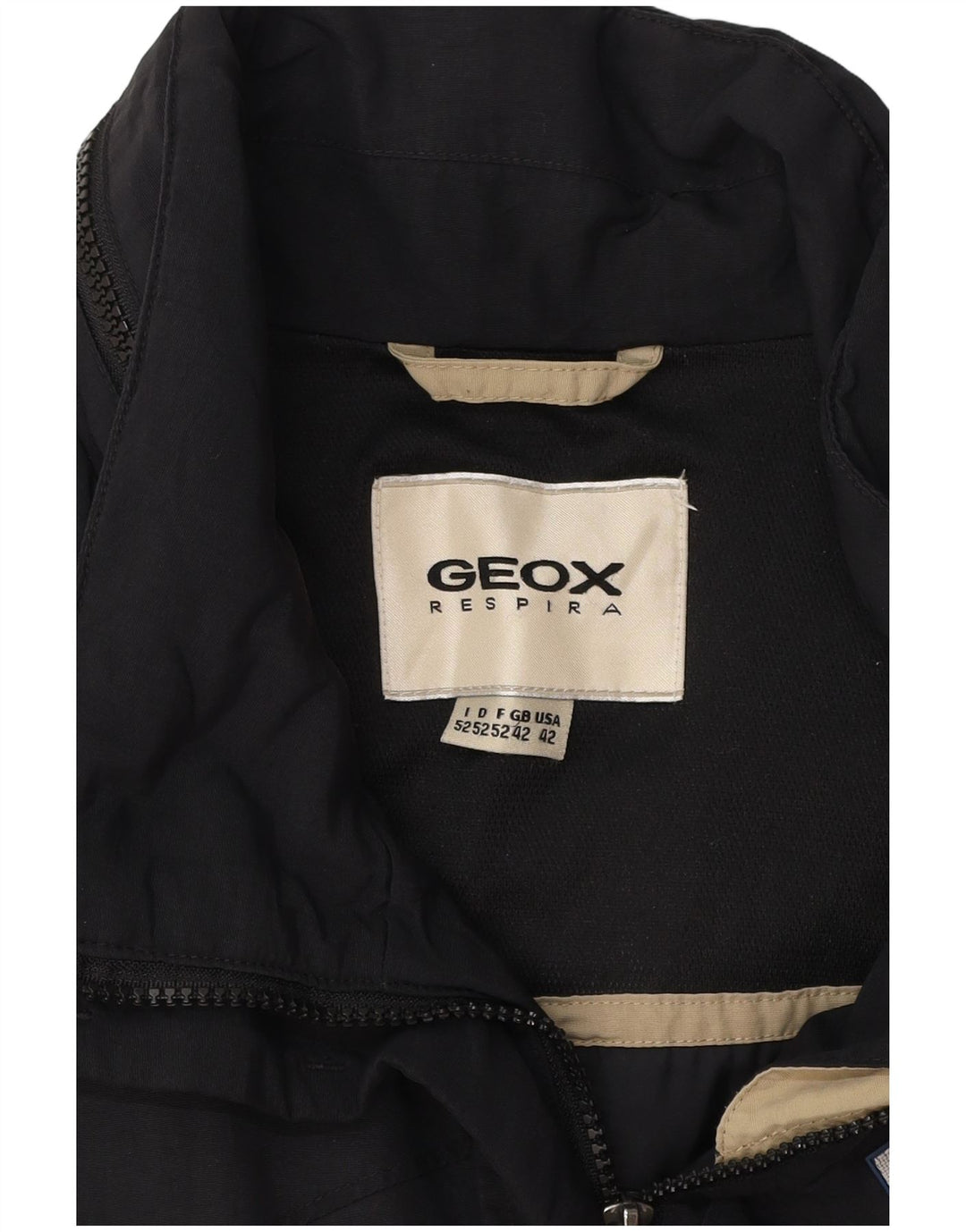 Giacca a vento con cappuccio da uomo Geox UK 42 XL Nera