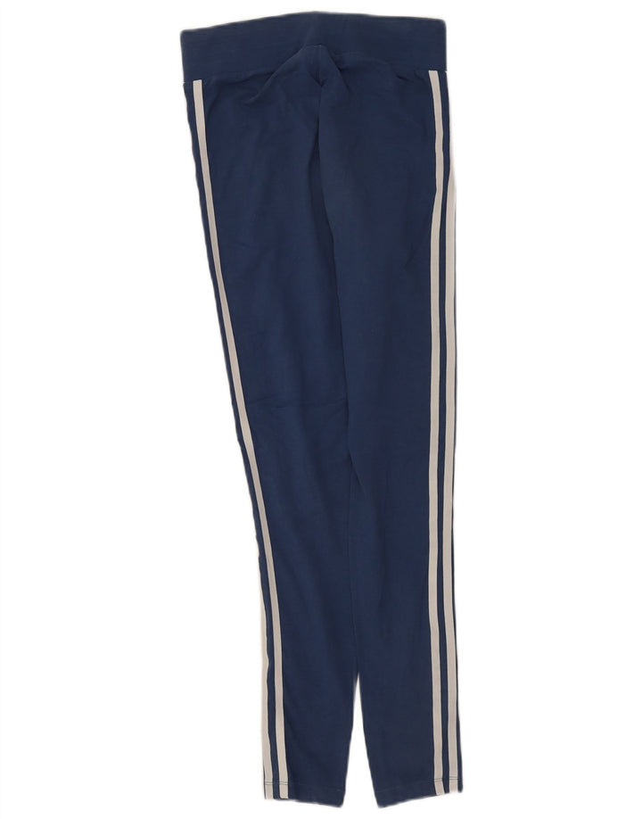 Leggings Adidas da donna UK 10 piccolo cotone blu navy