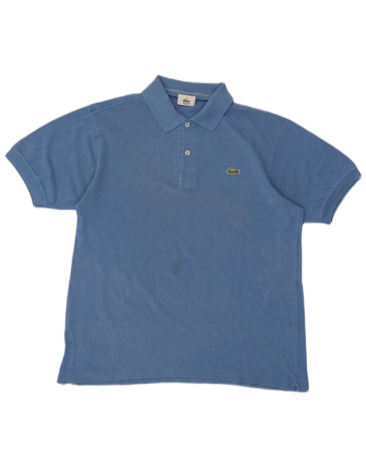 Polo da uomo Lacoste taglia 4 in cotone blu medio