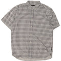 Camicia da uomo a maniche corte French Connection in viscosa a righe bianche grandi