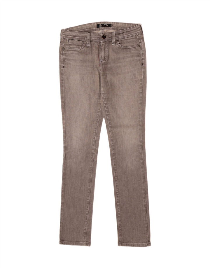 Jeans skinny da donna Massimo Dutti W28 L33 cotone grigio