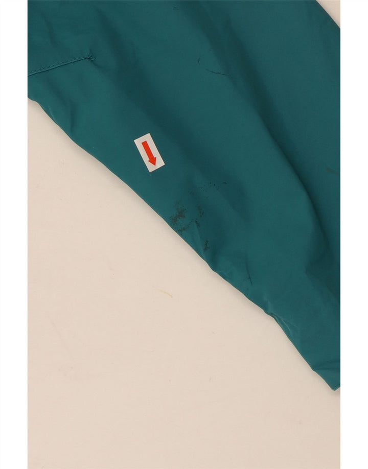 Giacca antipioggia con cappuccio da donna Jack Wolfskin UK 18 XL turchese poliammide