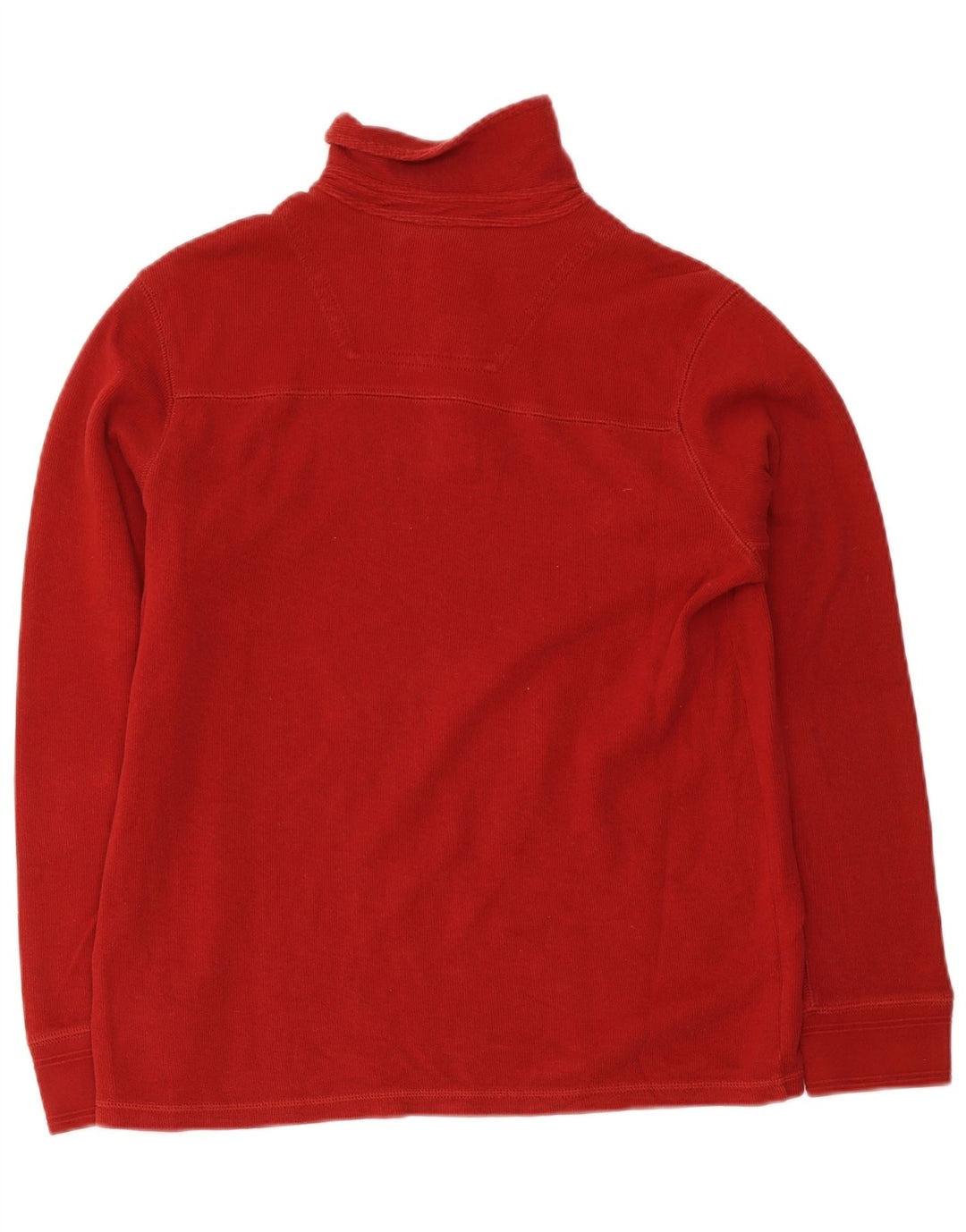 Polo da rugby da uomo a maniche lunghe Timberland in cotone rosso medio