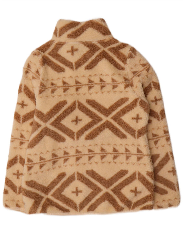 Giacca in pile da donna Basile UK 14 Large Beige Fair Isle Poliestere